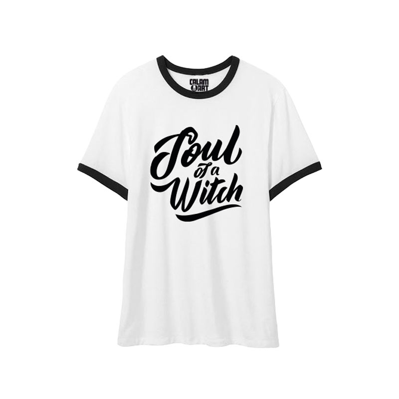 Inconsistente Bueno milagro Camiseta manga corta soul of a witch mujer blanca y negra - Calamart Design  | Shop Online