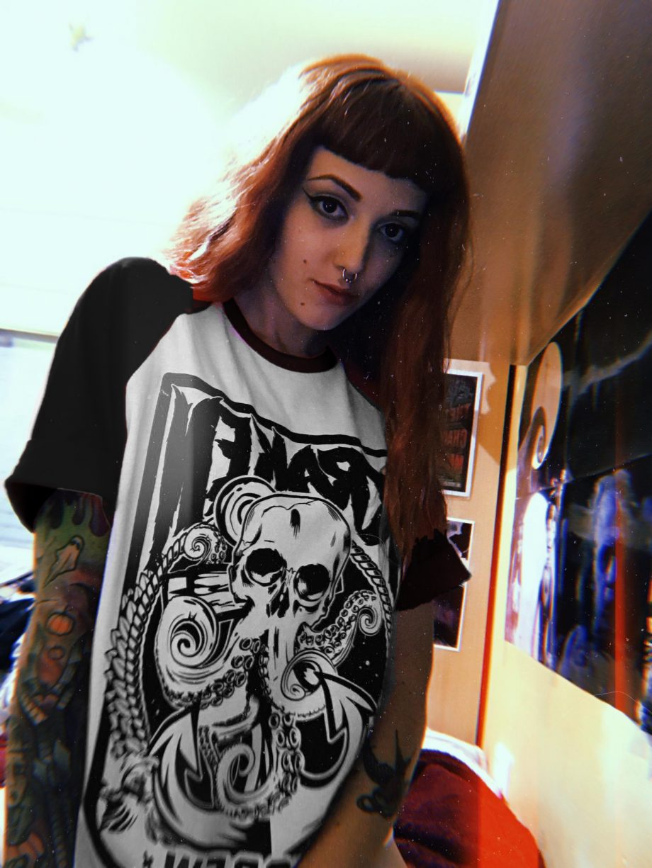 Camiseta manga corta Kraken contraste mujer